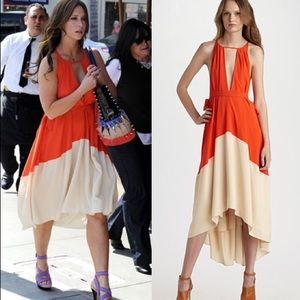 Marc by Marc Jacobs Silk Crepe Colorblock Dress